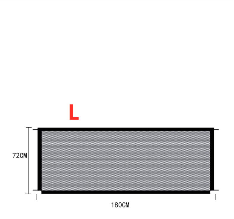 Black Foldable Protection Pet Safety Gate - SLSOK