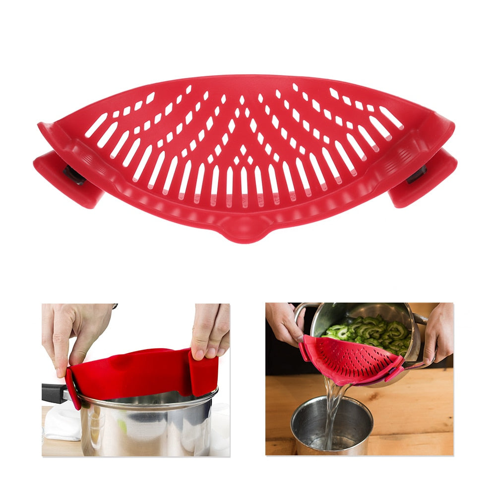 Silicone Kitchen Snap N Strain Filter My Store