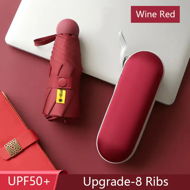 8-Ribs Mini Portable Sun Umbrella - SLSOK
