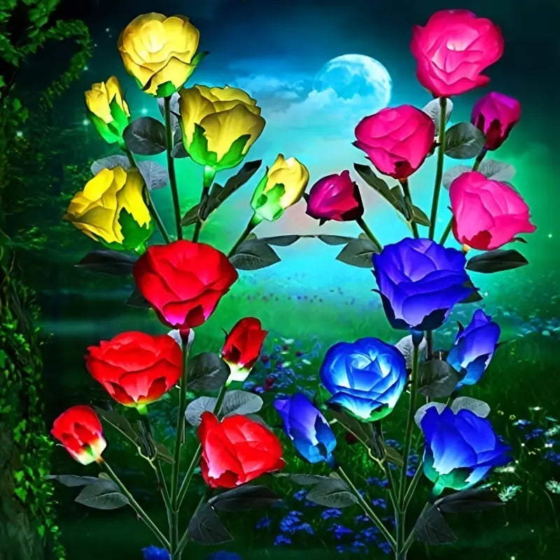 Color-Changing Solar Garden Roses - SLSOK