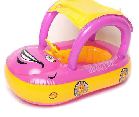 Inflatable Kids Swim Float with Car Canopy - SLSOK