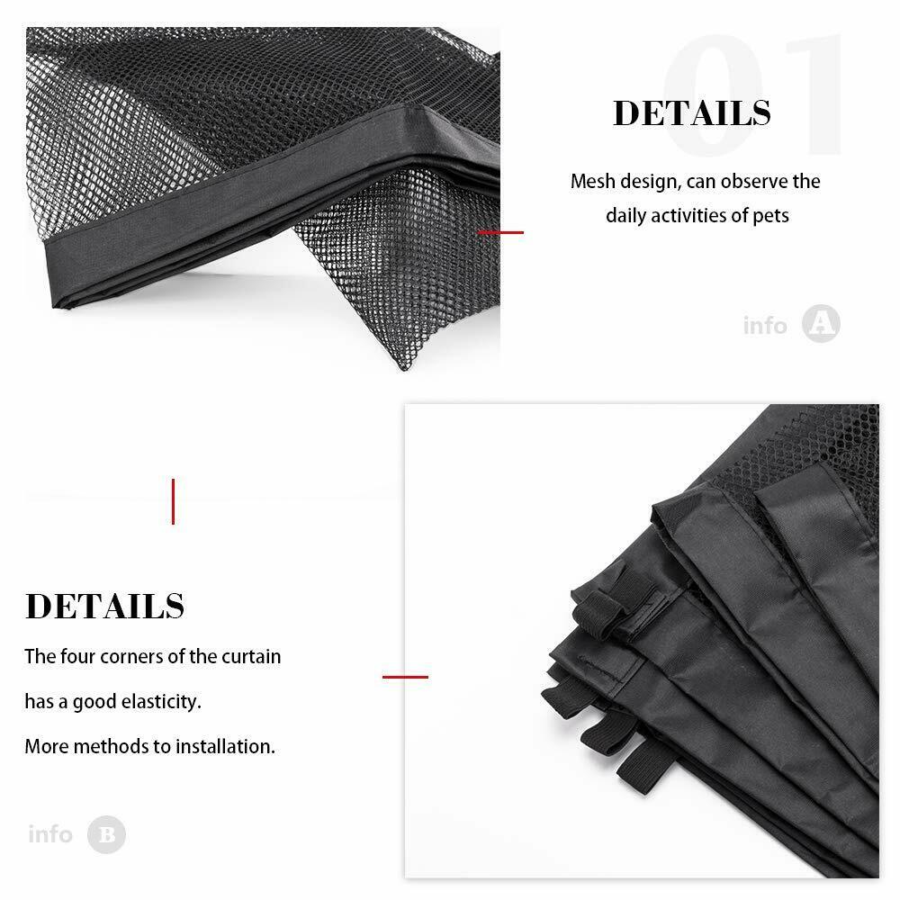 Black Foldable Protection Pet Safety Gate - SLSOK