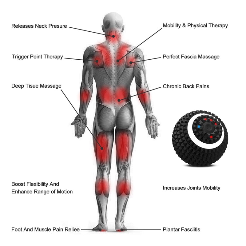 Electric Massage Ball 4-Speed Vibrating Massage Ball My Store