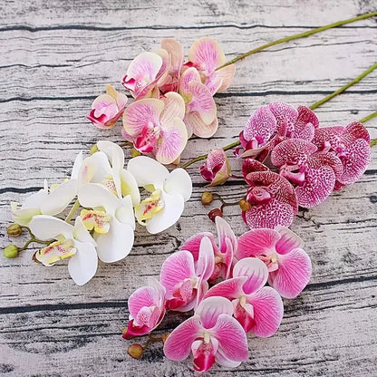 Artificial 6-Head Phalaenopsis Orchid - SLSOK