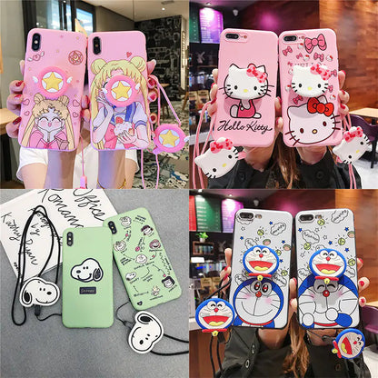 Cute Snoopy Phone Case with Stand and Protector - SLSOK