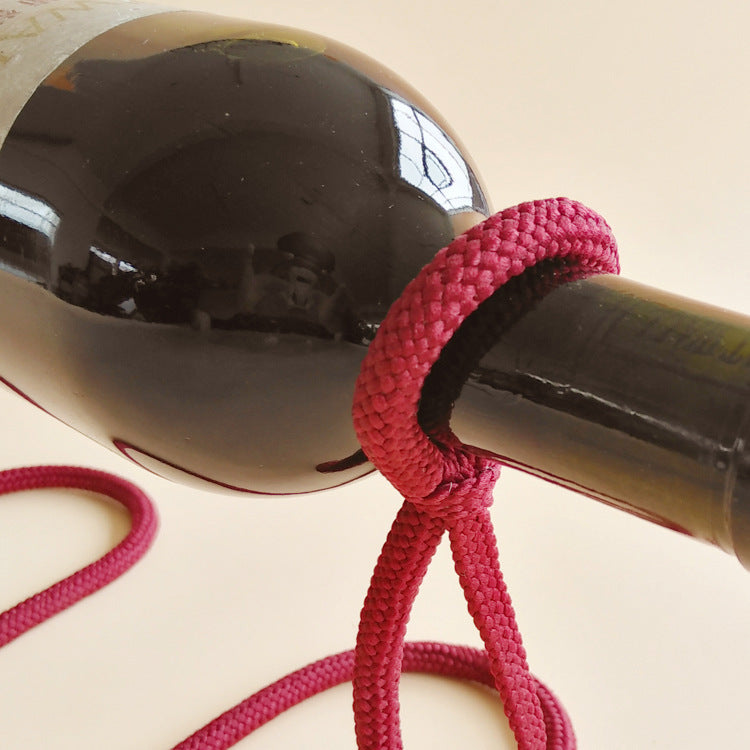 Suspended Rope Wine Bottle My Store
