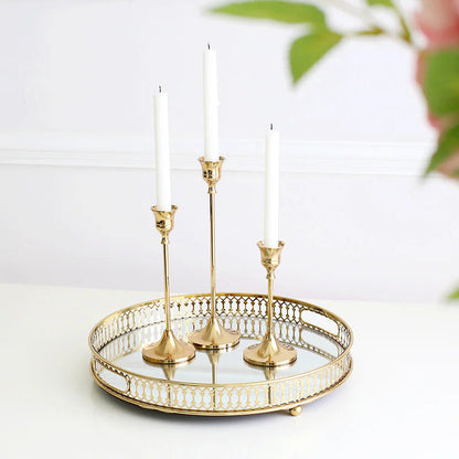 Elegant Vintage Gold Candle Holder SLSOK