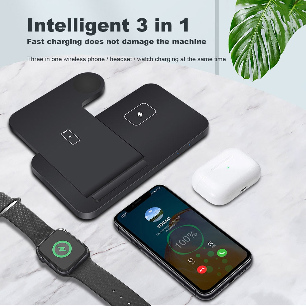 3in1 Wireless Fast Charger Dock Station My Store