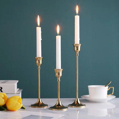 Elegant Vintage Gold Candle Holder SLSOK
