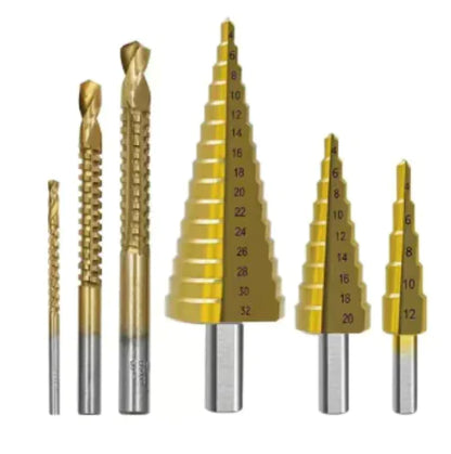 Step Drill Groove Saw Set (6 Pieces) - SLSOK