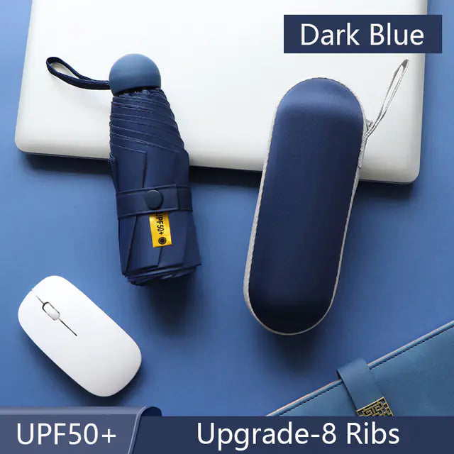 8-Ribs Mini Portable Sun Umbrella - SLSOK