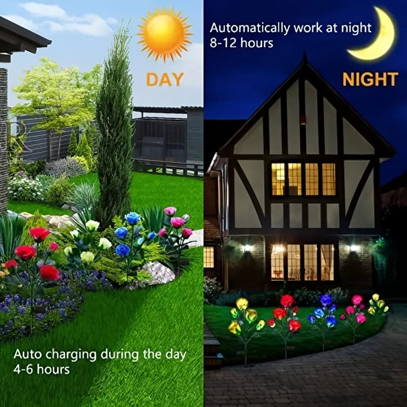 Color-Changing Solar Garden Roses - SLSOK