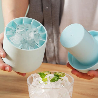 Silicone Cylinder Portable Ice Maker Bucket My Store