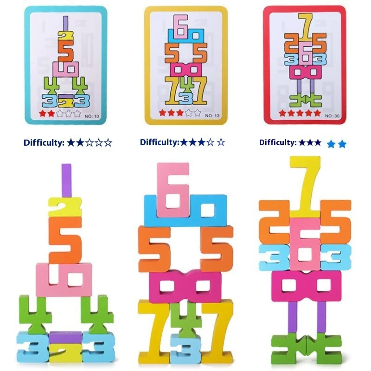 Wooden Number Blocks Set - SLSOK