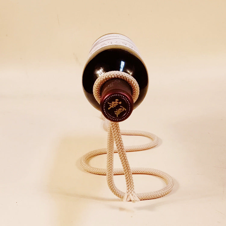 Suspended Rope Wine Bottle My Store