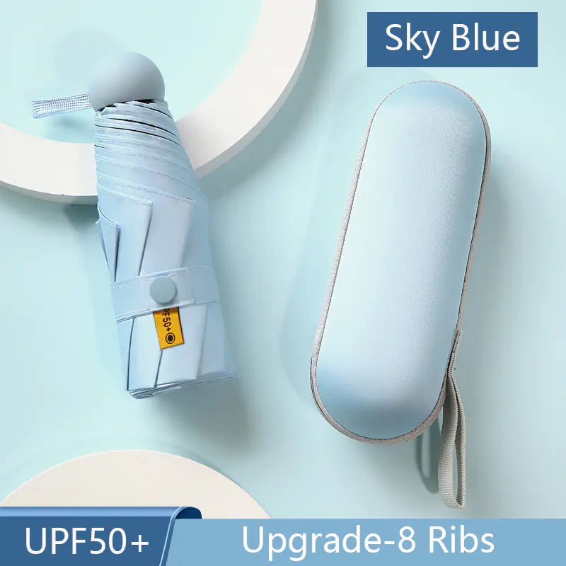8-Ribs Mini Portable Sun Umbrella - SLSOK