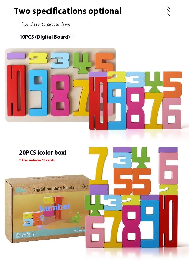 Wooden Number Blocks Set - SLSOK