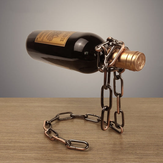 Magic Iron Chain Wine Bottle Holder - SLSOK