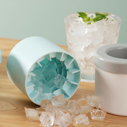 Silicone Cylinder Portable Ice Maker Bucket My Store