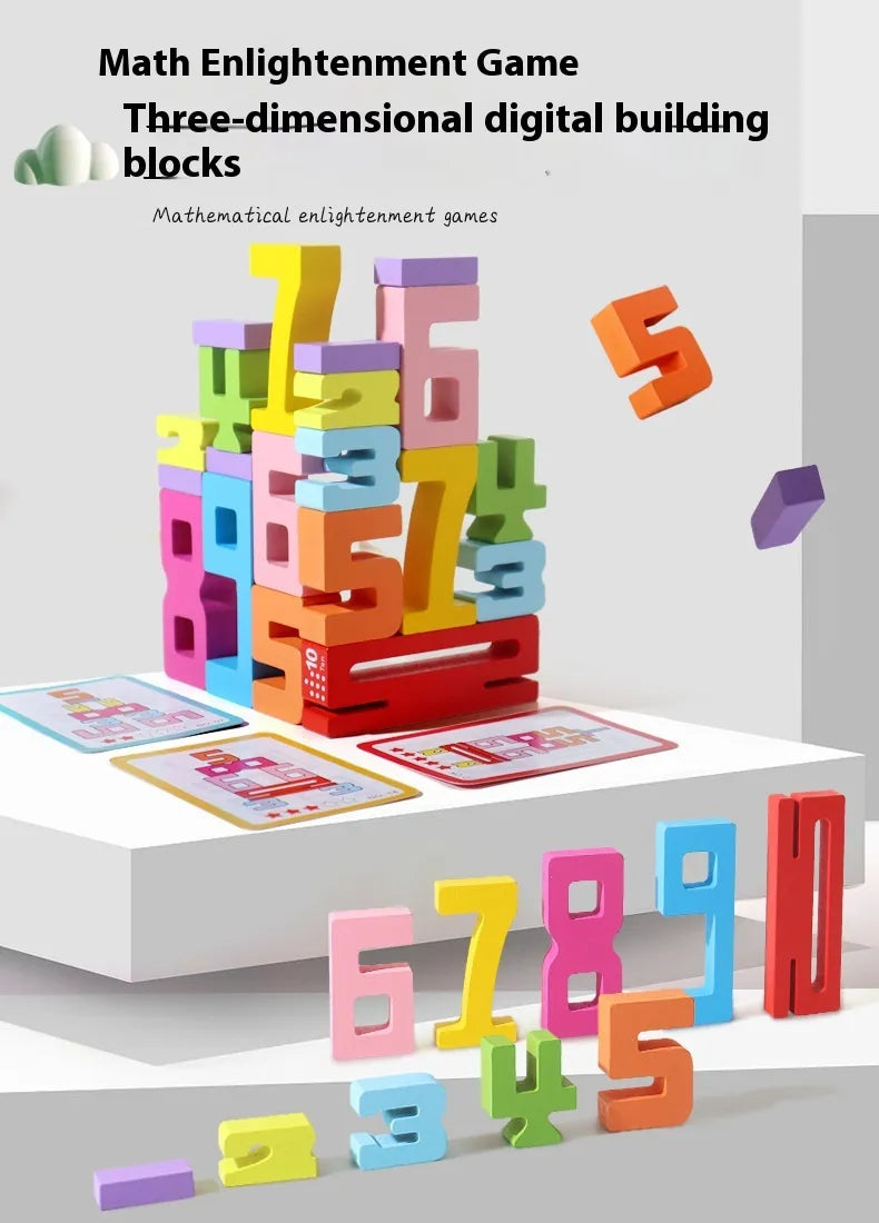 Wooden Number Blocks Set - SLSOK