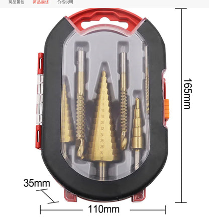 Step Drill Groove Saw Set (6 Pieces) - SLSOK