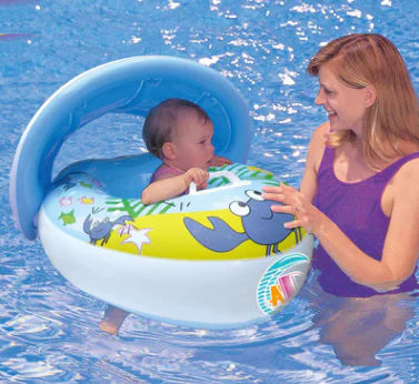Inflatable Kids Swim Float with Car Canopy - SLSOK