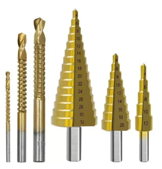 Step Drill Groove Saw Set (6 Pieces) - SLSOK