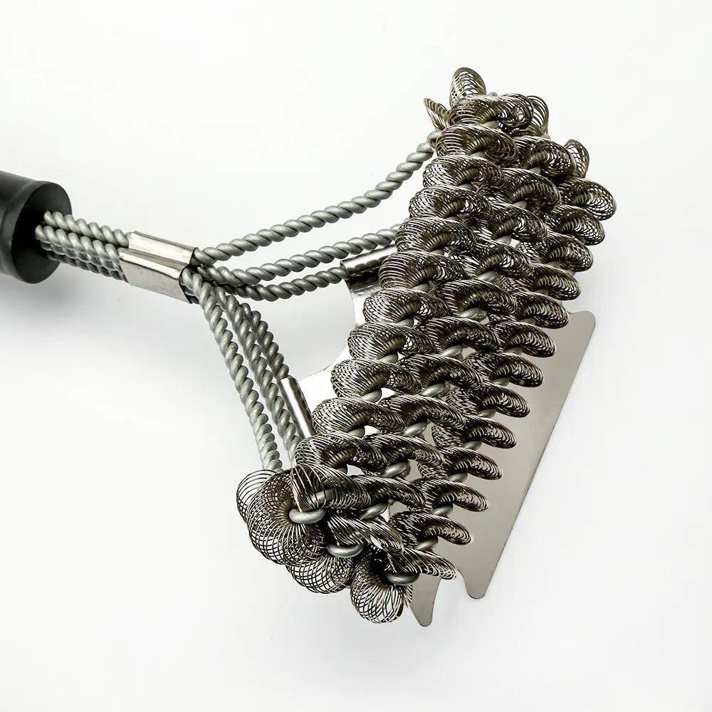 Stainless Steel BBQ Grill Brush Set - SLSOK