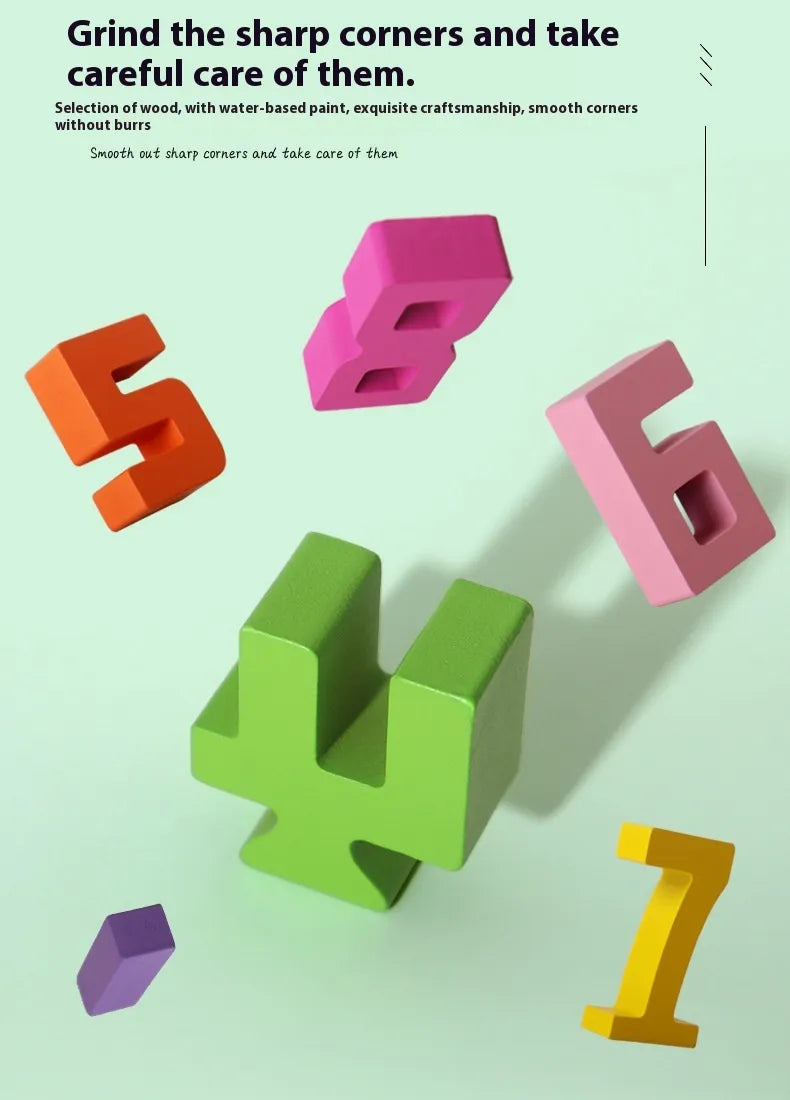 Wooden Number Blocks Set - SLSOK