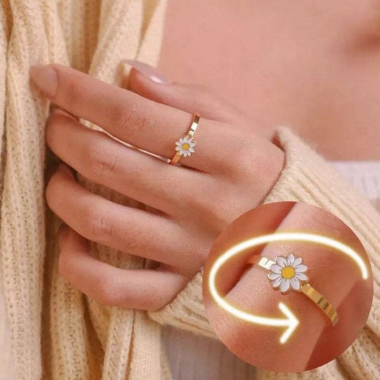 Fidget Spinner Rotatable Ring For Women - SLSOK