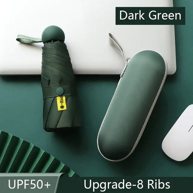 8-Ribs Mini Portable Sun Umbrella - SLSOK