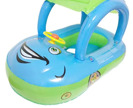 Inflatable Kids Swim Float with Car Canopy - SLSOK