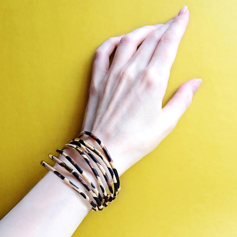 Leopard Print Leather Bracelet - SLSOK