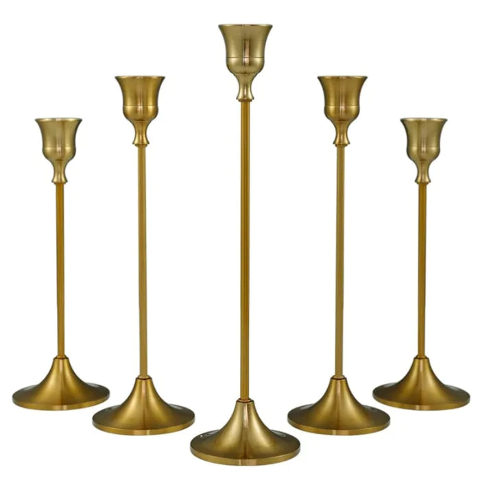 Elegant Vintage Gold Candle Holder SLSOK