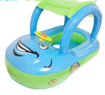 Inflatable Kids Swim Float with Car Canopy - SLSOK